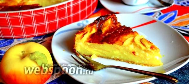 Творожная запеканка с яблоками