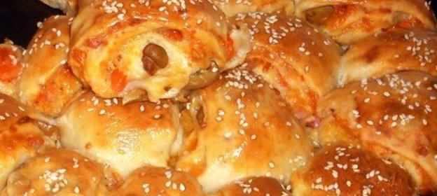 Пицца в рулете (разборная пицца)