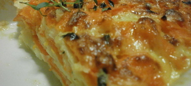 Запеканка из сельдерея с морковью