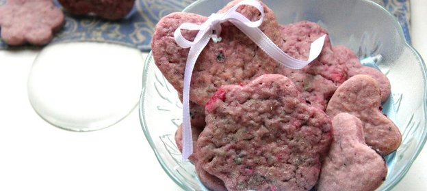 Ягодное лиловое печенье