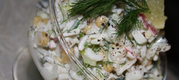 Салат с крабовыми палочками Классика жанра