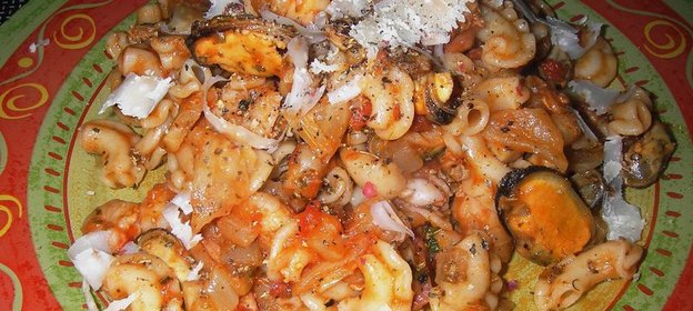 Паста с фенхелем и морепродуктами