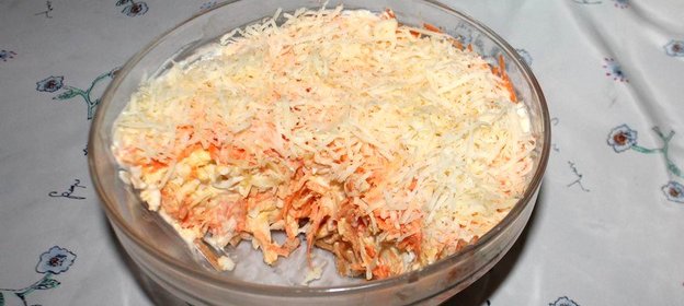 Французский слоеный салат