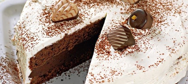 Торт из черного шоколада