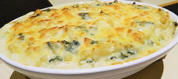 Куриная запеканка с грибами и сыром