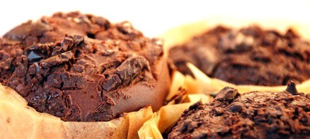 Шоколадные маффины с какао