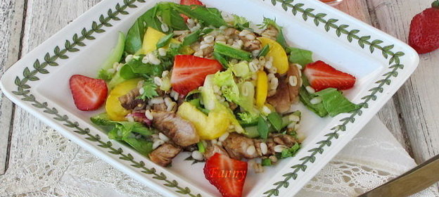 Канадский салат с перловкой