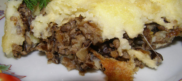 Картофельная запеканка с грибами(вариант)
