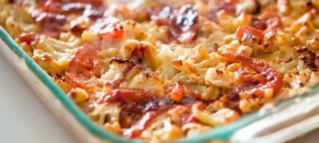 Запеканка из рыбы и цветной капусты