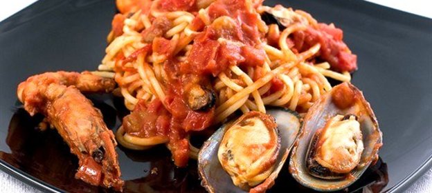 Паста с мидиями-карри