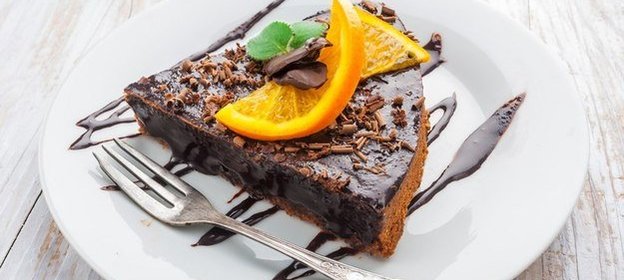Шоколадно-апельсиновый пирог