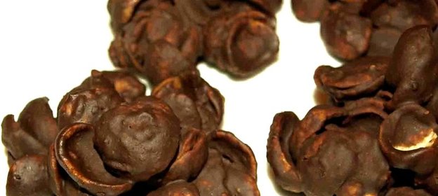 Песочные шоколадные розы