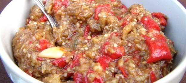 Дачный соус из овощей на костре