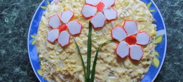 Салат огурец яйцо крабовые палочки