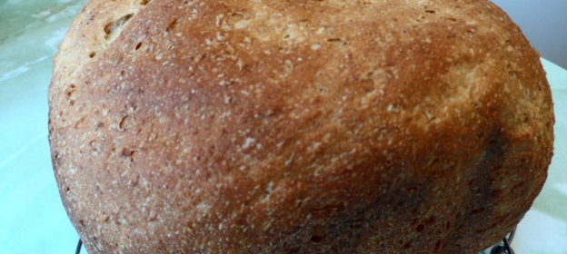 Полезный хлебушек с овсянными хлопьями,овсянным толокном и отрубями (для хлебопечки)