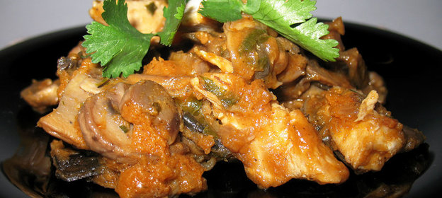 Курица с баклажанами «по-заморски»,