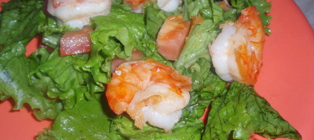 А-ля Цезарь с креветками (ВАРИАНТ)