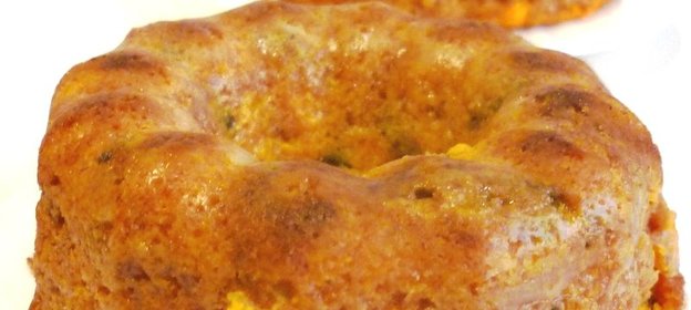 Пудинг из морской капусты,тыквы и яблок