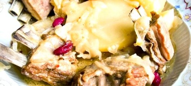 Тушеные ребрышки с картошкой