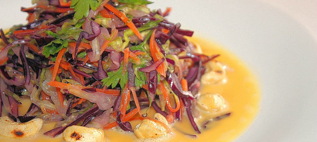 Салат Коул-Слоу с цитрусовой заправкой