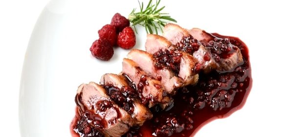 Малиновый соус к утке