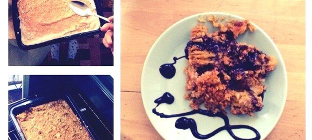 Морковная запеканка из манной каши и творога