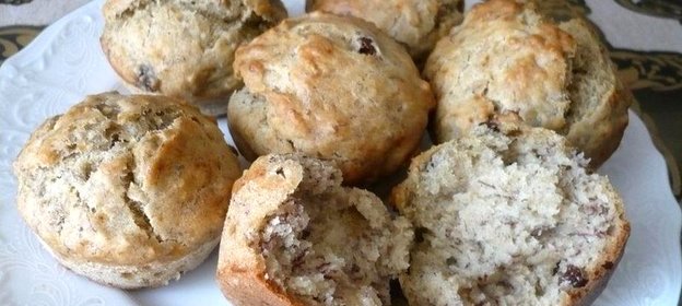 Постные банановые кексы