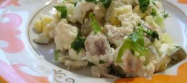 Легкий рыбный салат