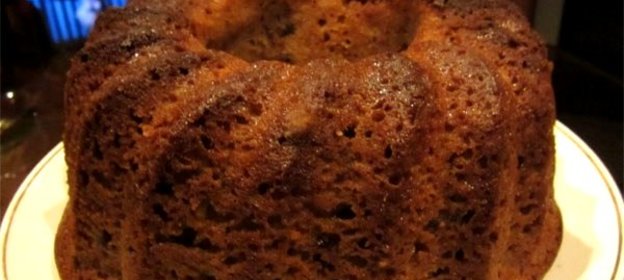 Кекс на кефире с вареньем