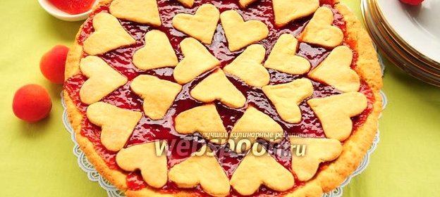 Кростата с абрикосовым мармеладом