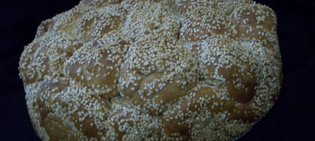 Обезьяний хлеб с сыром и кунжутом