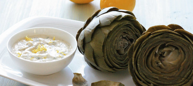 Дип-соус из артишока с лимоном