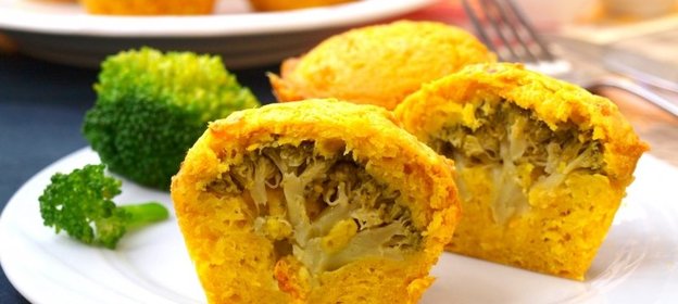 Закусочные кексы с брокколи