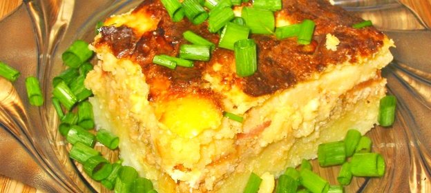 Картофельная запеканка с фаршем