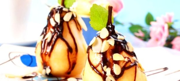 Груша в шоколаде