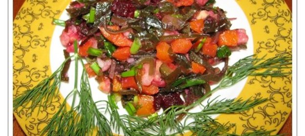 Винегрет с морской капустой