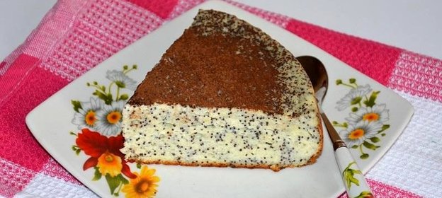 Творожная запеканка с маком