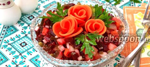 Винегрет с морской капустой