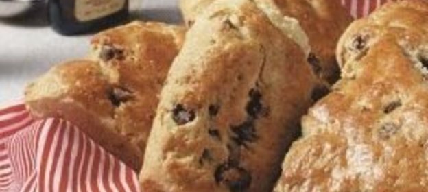 Печенье-коржики с шоколадом и миндалем