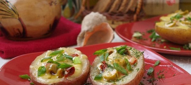 Картофельная брускетта по-средиземноморски