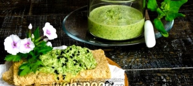 Соус из шпината с чесноком