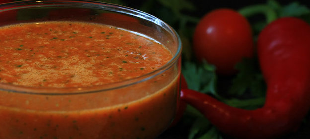 Cоус из грилованного перца