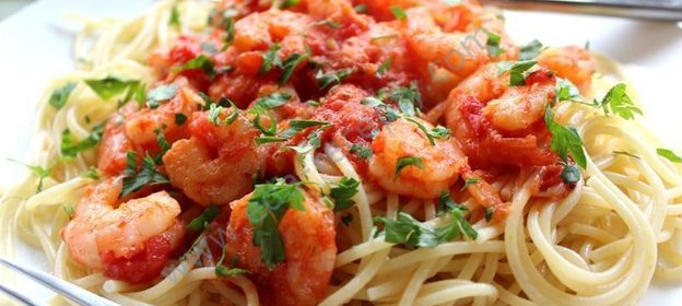 Паста с креветками