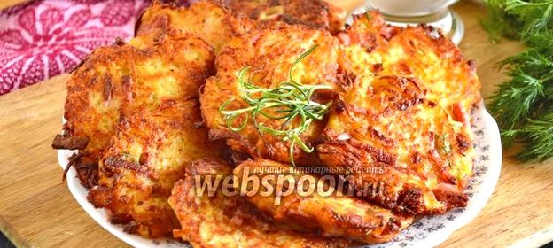 Драники с колбасой