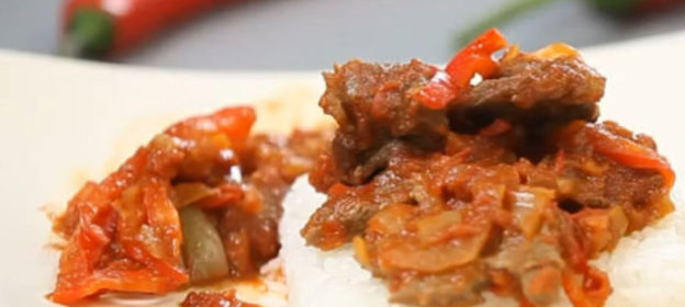 Бефстроганов из печенки