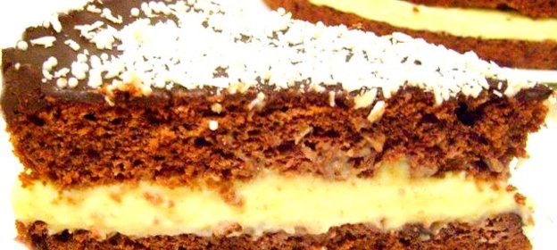 Шоколадно-кокосовый торт