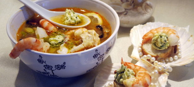 Ароматный суп с обитателями морскими „Мечты Нептуна (Дуэль)