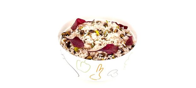 Рисовая каша с фисташками