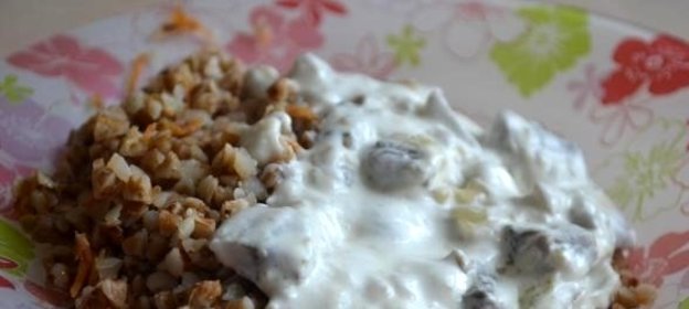Грибной соус из шампиньонов со сливками