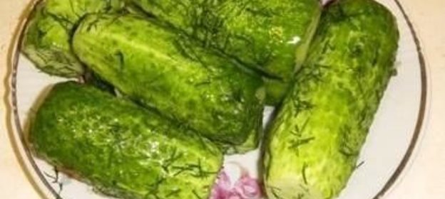 Малосольные хрустящие огурцы в пакете без рассола